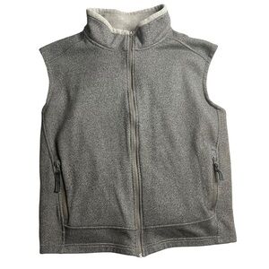 Lee Sport Men’s Full Zip Fleece Vest Gray Heather Size XL